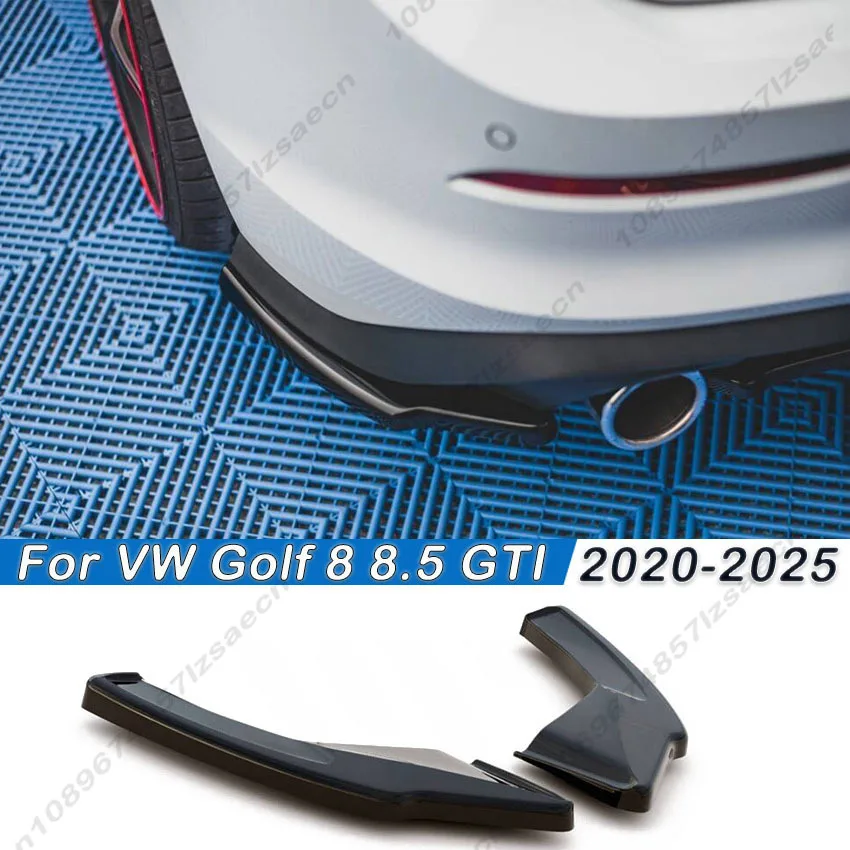 

For Volkswagen Golf 8 Mk8 GTI 2020-2025 Maxton Style Rear Bumper Side Spoiler Splitter Rear Diffuser Bodykit Tuning Gloss Black