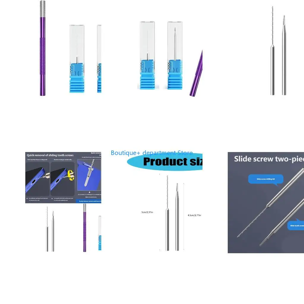 E1PD Universal Screw Removal High Hardness Drill Bit Extracts Damaged Phone Screws