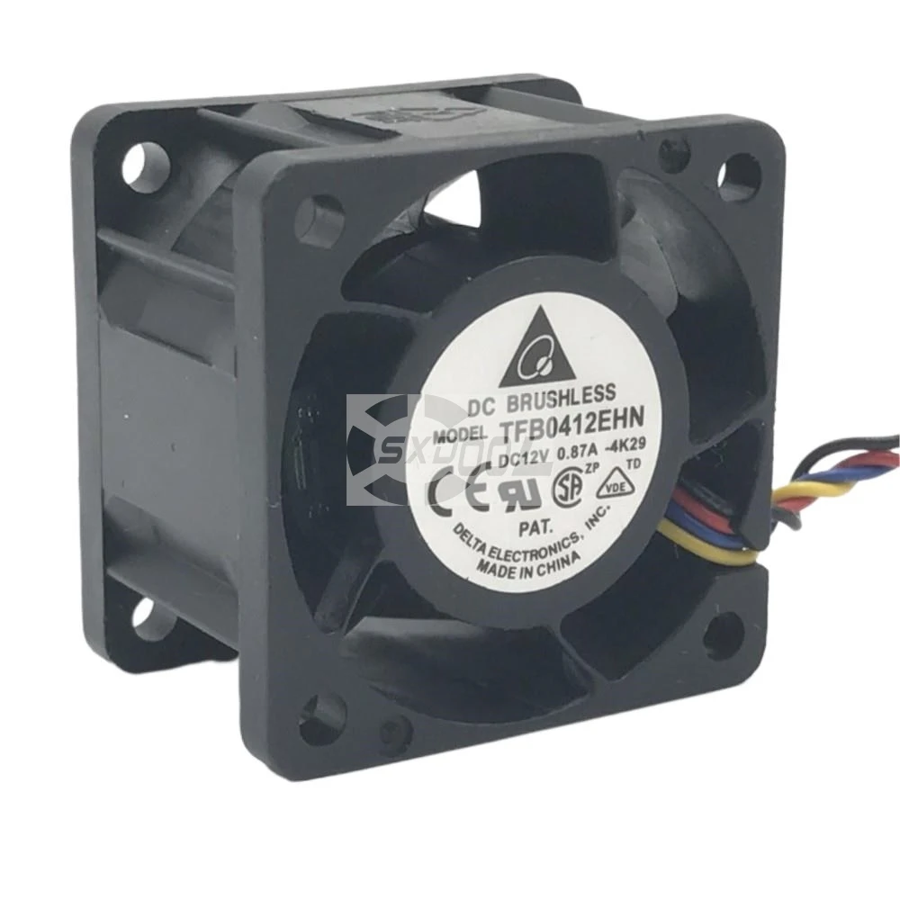 

2pcs for Delta TFB0412EHN-PWM 4CM 40MM PWM 15,000RPM 26CFM DC 12V 0.87A Server Inverter Blower Cooling Fan for Cases
