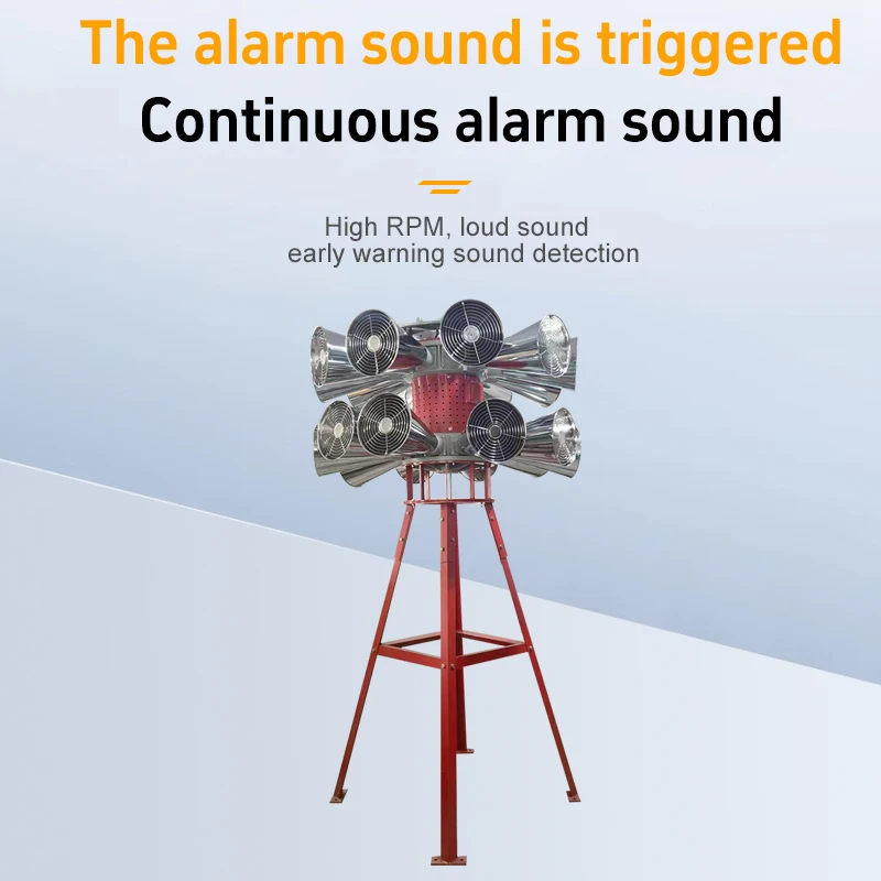 Sistema de alarma eléctrico de alta potencia ST-STH21-2 para prisiones de defensa civil de descarga de inundación de chorro de minas