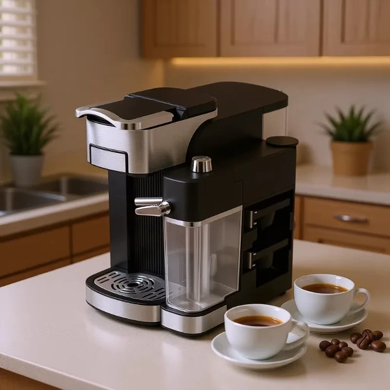 Italian Semi-automatic Coffee Machine One-click Production Latte Kabu Home Office Dual-purpose Detachable Body Easy To Clean