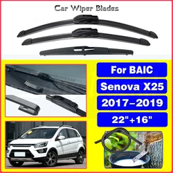 3pcs For BAIC Senova X25 2017 2018 2019 1.5L Model Car Front Rear Windscreen Wiper Blades Accessories Wiper Blade Brushes Cutter