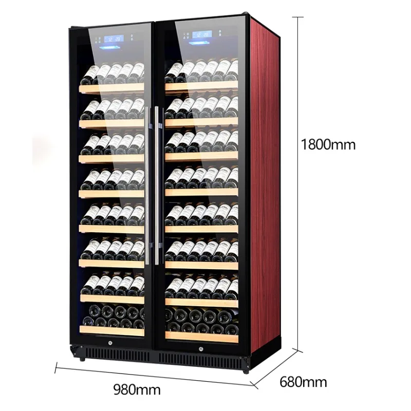 

Wine cooler dual zone 300 Bottle Freestanding Large Compressor Wine Fridge