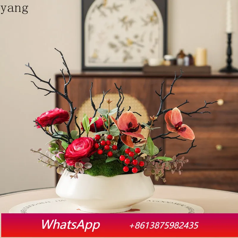 

CX Modern High-end Light Luxury Simulation Flower Art Ornament Soft Decoration Living Room Dining Table