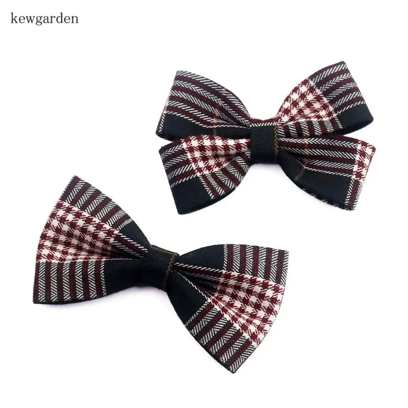 Kewgarden Grid Layering Cloth Fabric Ribbons 50mm 25mm 10mm Handmade Tape DIY Bowknot Cotton Plaid Ribbon Garment Accessories 8M