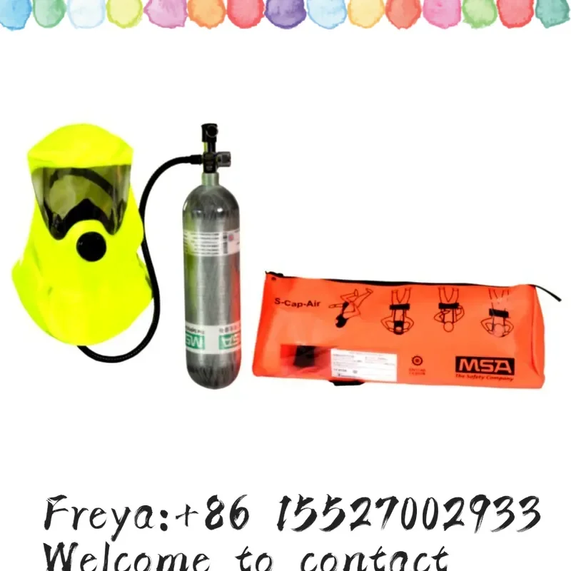Mesian 10192758 S-Cap-Air Emergency Escape Respirator 2L Cylinder 10 minutes of use time