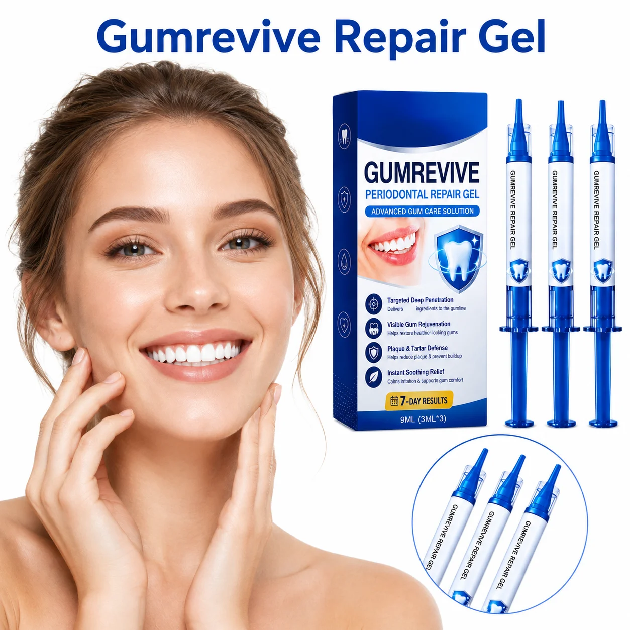 Gum Repair Gel for Sensitive Gums Receding Gums Plaque Tartar Cleaning Gumline Care Soothing Oral Care Serum