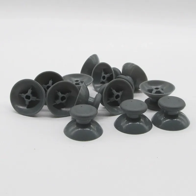 100 sztuk nakładek na analogowe gałki (thumbsticky) do kontrolera Microsoft Xbox 360, czarne/szare, grzybkowe nakładki na joystick. — zdjęcie produktu 5