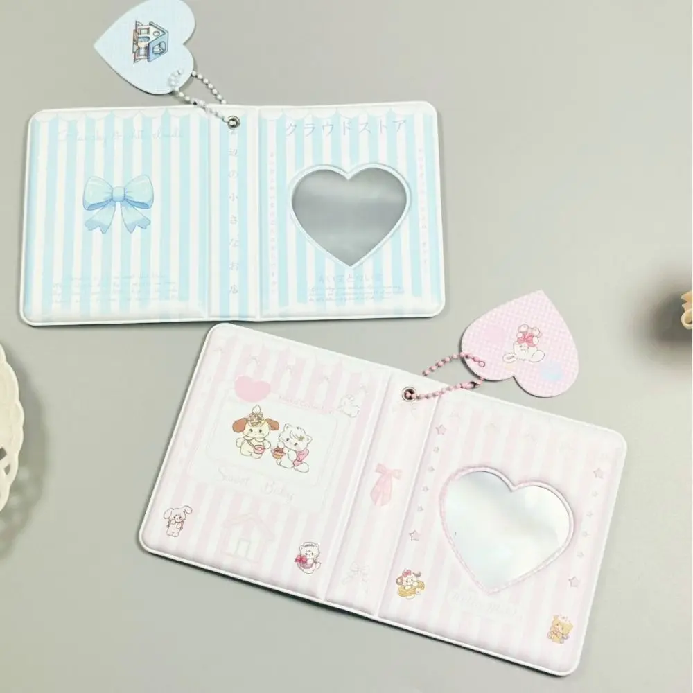 

Сумка с рукавами из полипропилена, альбом с полым сердцем, альбом для хранения, мини-фотокарточки, сбор 3-дюймовых карточек, органайзер для карт, 3-дюймовый фотоальбом, игрушка в подарок