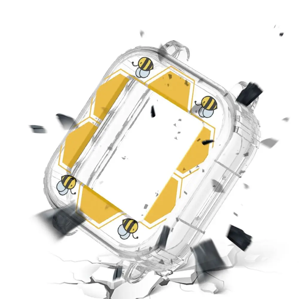 ใหม่โปร่งใสป้องกันกรณี TPU Anti-Scratch กรอบกันกระแทกการ์ตูนรูปแบบแขนสําหรับ Gabb นาฬิกา 3e