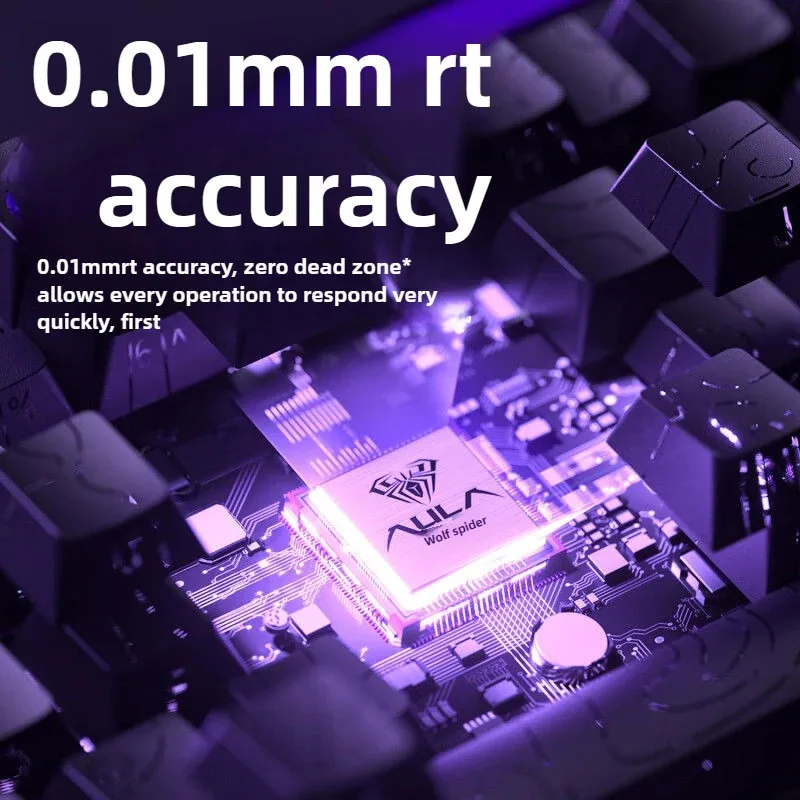 AULA HERO 68HE 8K Magnetic Switch Gaming Mechanical Keyboard Mixable Axis RG Low Latency Wired Degaussed Steel Custom Keyboard