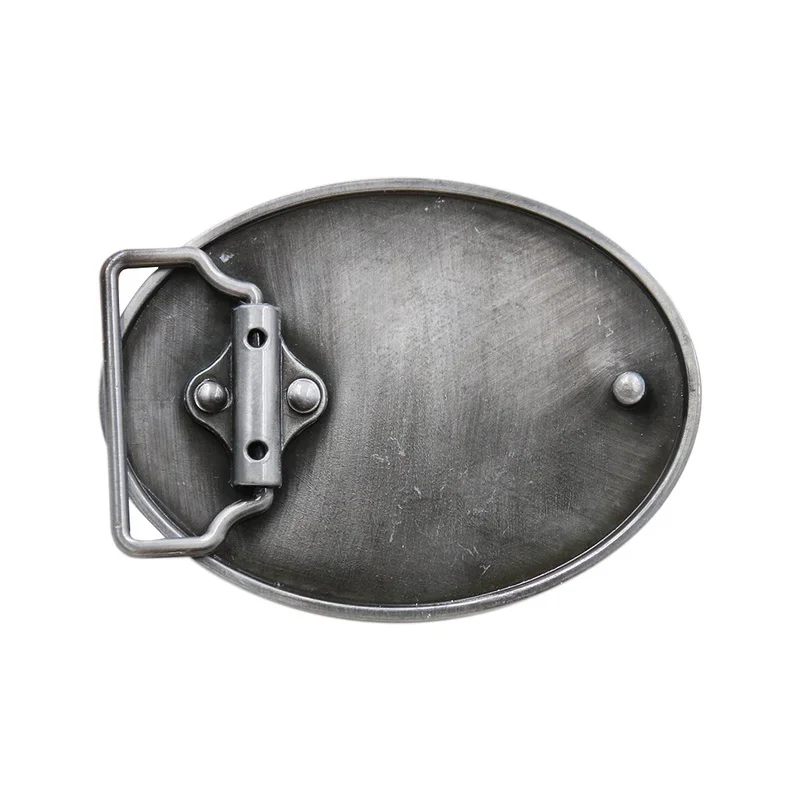 Cowboy men\'s Belt Buckle Safety Gun Silver Metal Buckle Suitable for 4cm Width Belt Cowboy Cowgirl Buckle for Belt Accessories