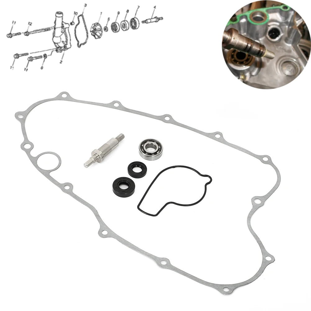Dla HONDA CRF450R CRF 450 R 2002-2008 motocykl pompa wodna uszczelka łożysko Hot Rods zestaw do przebudowy wału