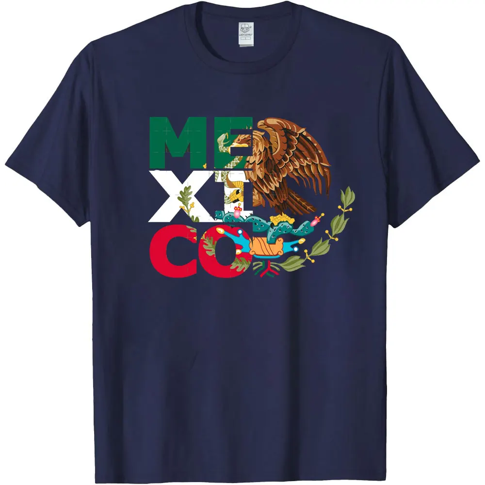 Mexican Independence Day Graphic T Shirts for Men Mexico Eagle Mexico Viva Mexico High Quality Cotton Unisex TShirt Men Clothing