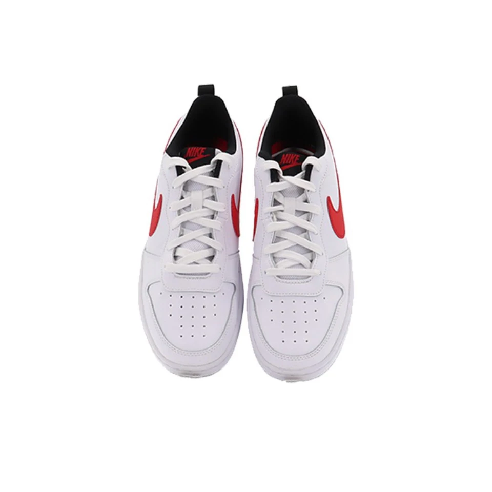 Original Nike Court Borough Unisex Women Men Skateboarding Shoes Non-Slip Low Top Comfortable White Sneakers BQ5448-110