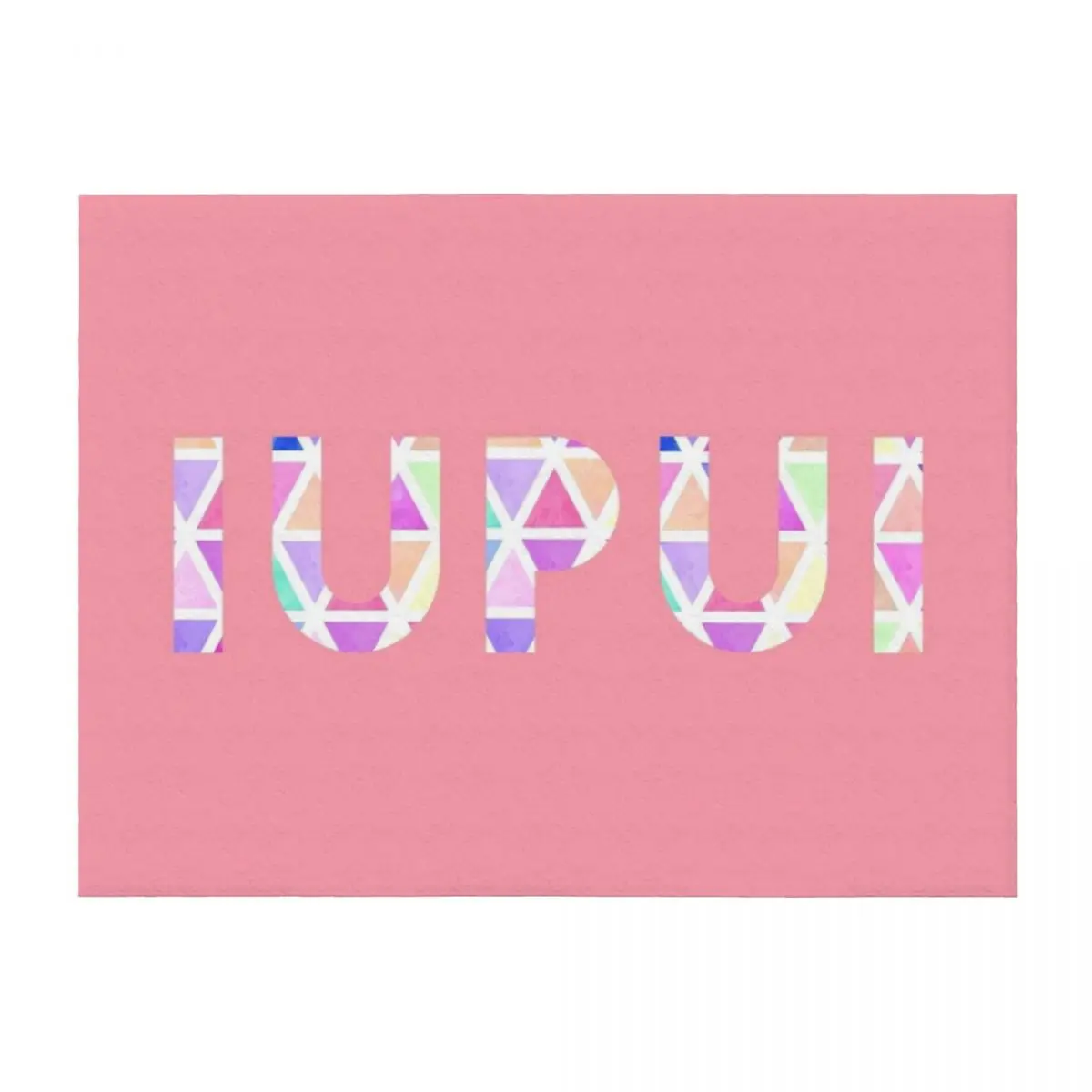 

IUPUI triangles Throw Blanket Luxury Brand Summer Beddings Beach blankets ands Blankets
