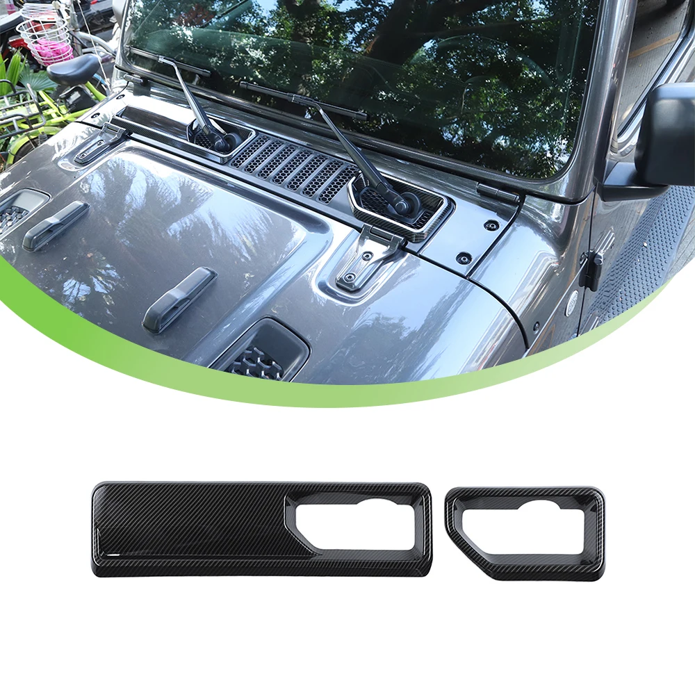 

Front Wiper Base Decorative Cover Trim Sticker for Jeep Wrangler JL 2018 2019 2020 2021 2022 2023 Car Exterior Accessoies ABS