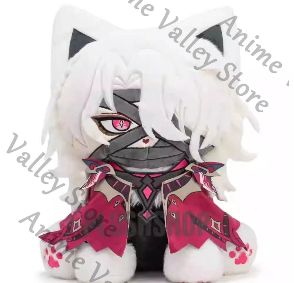 

Anime Genuine Genshin Impact Rerir Cat Series Cosplay Fluffy Sitting Posture Cotton Maumet Cartoon Puppet Throw Pillow Adorn