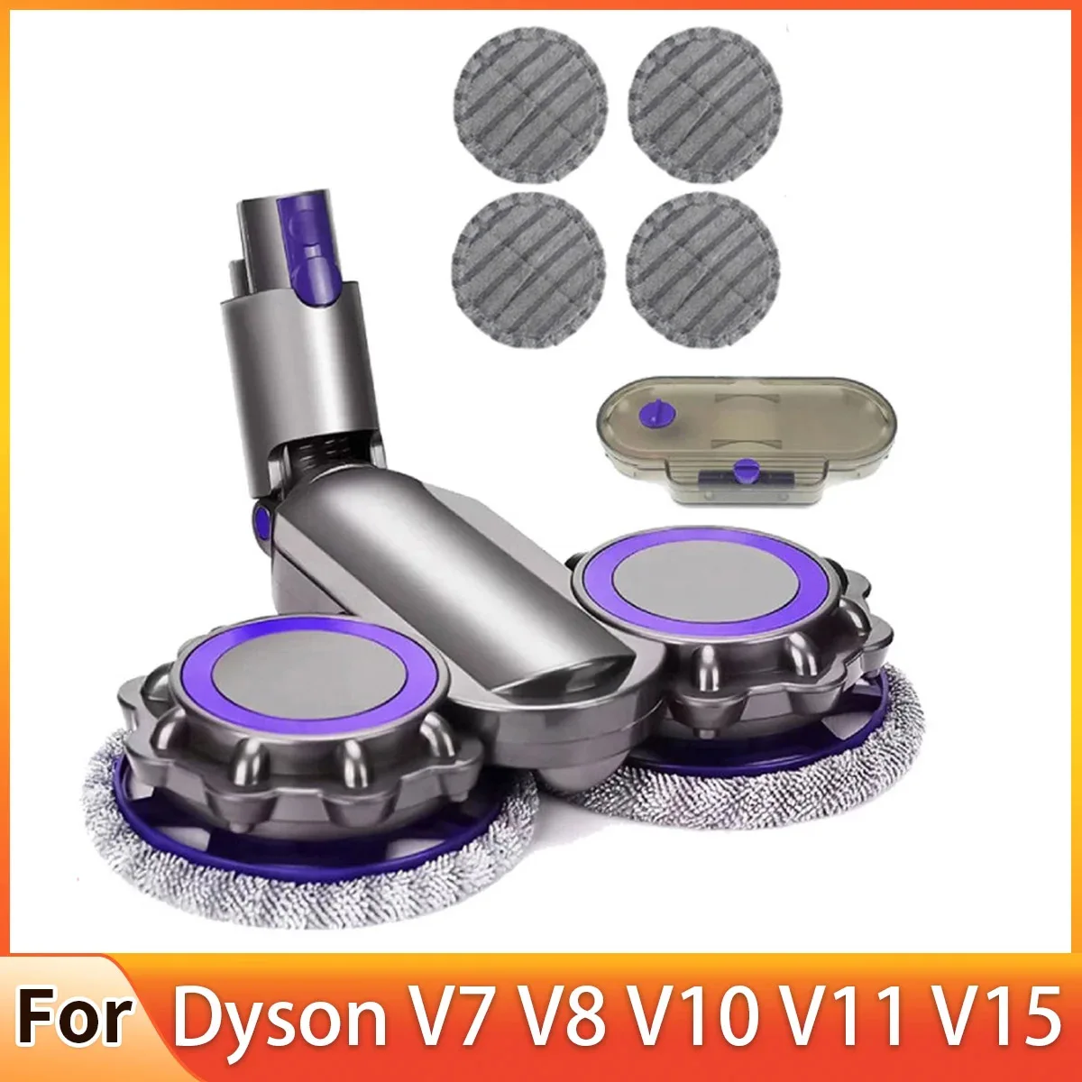 Staubsauger-Wischkopf für Dyson V8 V7 V10 V11 V15 Serie, Trocken- und Nass-Wischkopf, Saugen, Wischen und Waschen in einem.