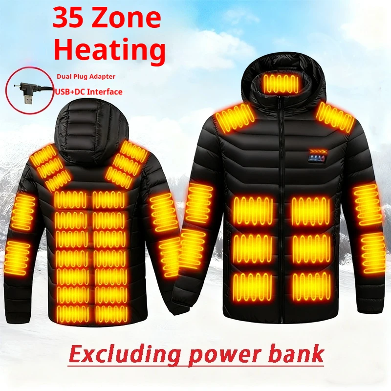 

2025 New Intelligent Four-Control 35 Zone Heating Outerwear USB Electric Heating Cotton Jacket Constant Temperature Warmth