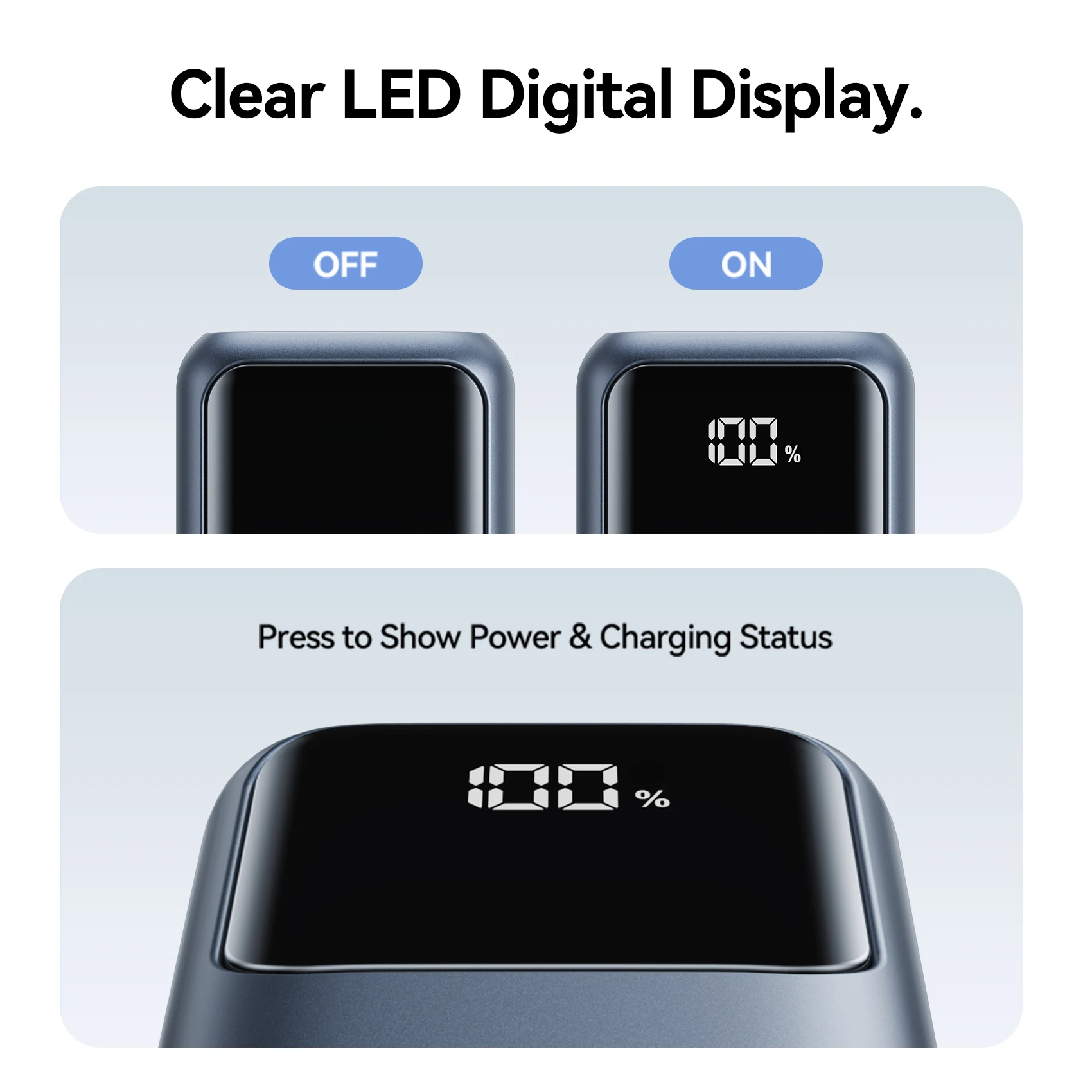 10000mAh Mini Power Bank 22.5W Fast Charging with Magnetic Wireless