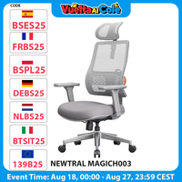 NEWTRAL MAGICH003 Ergonomic Office Chair, Auto-Following Backrest, Adaptive Lower Back Support, Adjustable Headrest Seat Depth