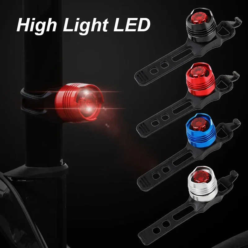 

Bike Bright Warning LED Light Aluminum Alloy Waterproof Bicycle Rear Lamp Ultralight Mountain Road Bike Taillight Cycling Parts