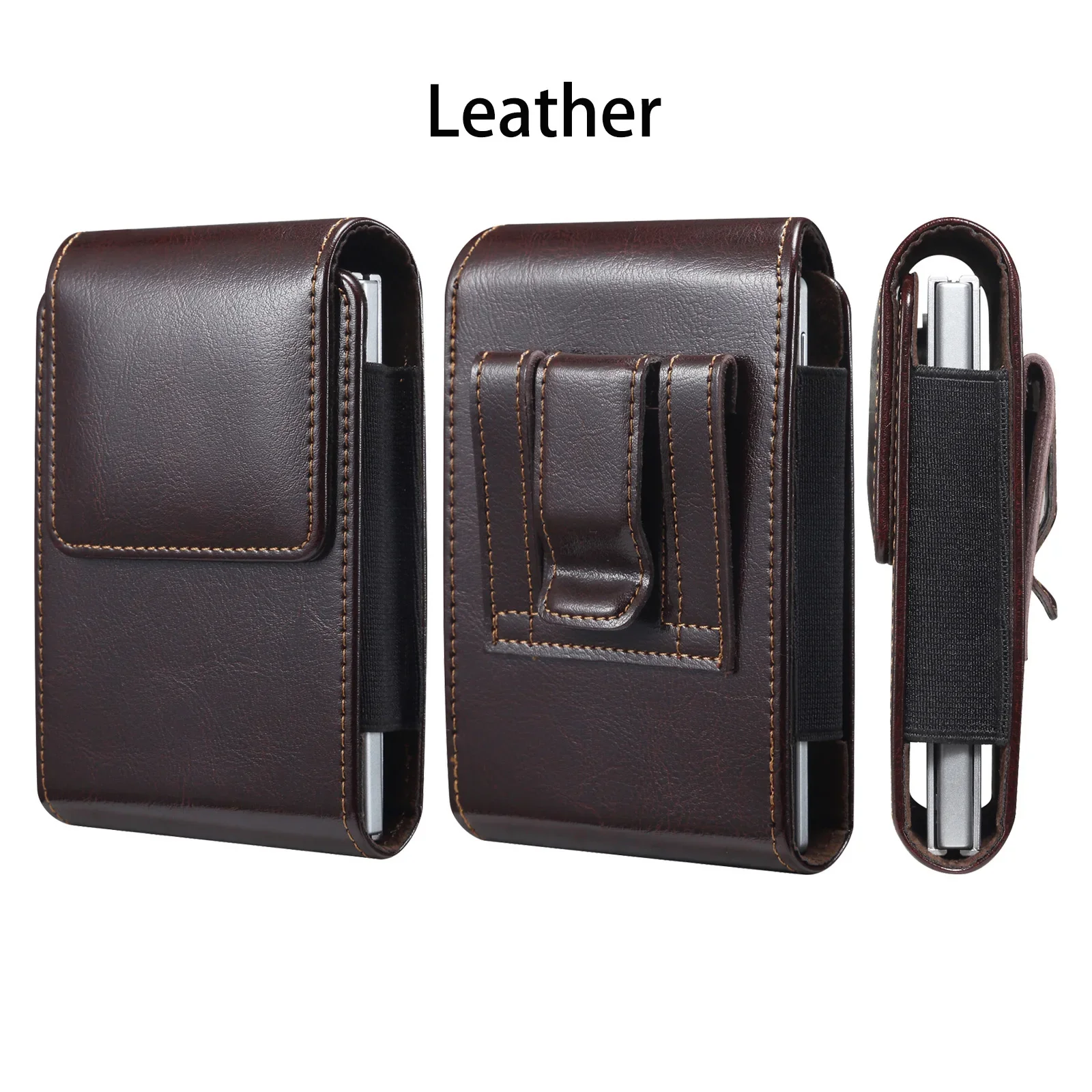 Phone Bag Pouch Genuine Leather Cover for Iphone Duo for Samsung Z Fold8 for Xiaomi Fold 8 Best Protection Case - view 6