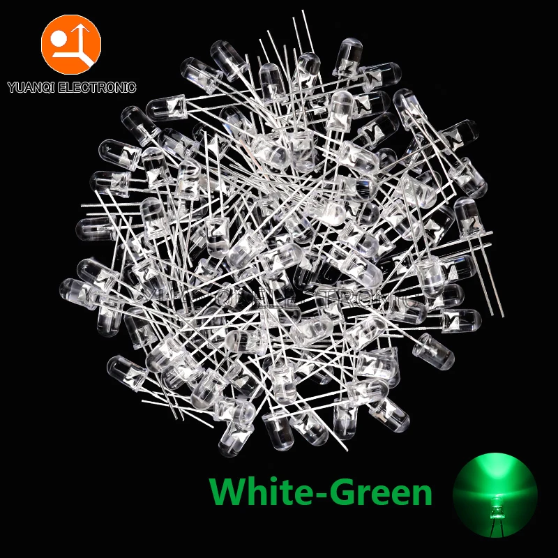 Variant: 100pcs White-Green