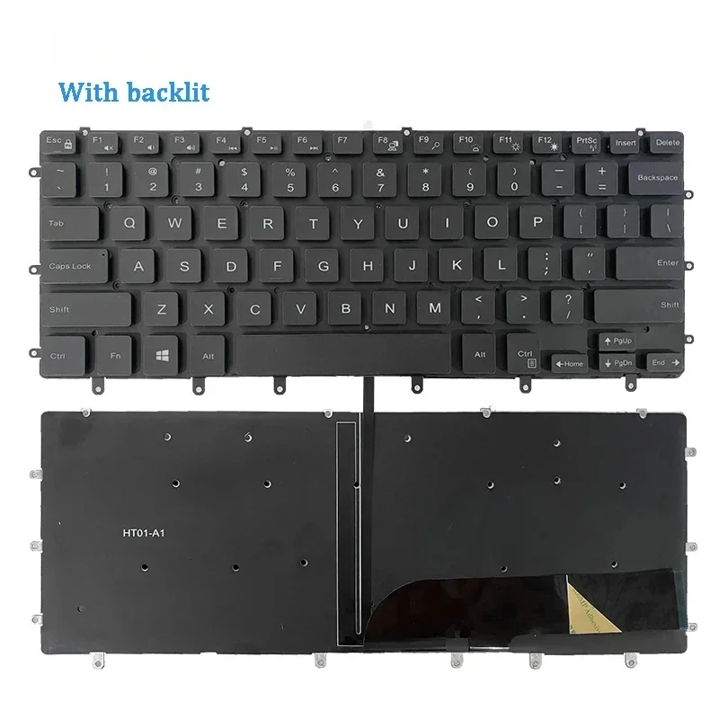 dl+Laptop Keyboard For DELL XPS15 9550 9560 9570 7558 7568 7590 P56F M5510 With backlit