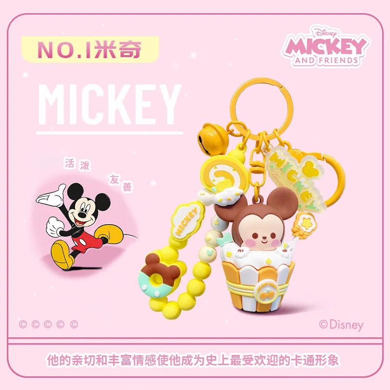 Disney Minnie Mouse Keychains Mickey Mouse Anime Keychain Cute Key Chains for Kids Backpack Car Pendant Decoration Gift Llavero