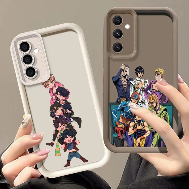 Невероятные приключения JoJo для Redmi Note 13 12 11 10 9 Pro Plus 5G POCO F3 F4 F5 X3 X4 X5 GT, мягкая лестница для глаз