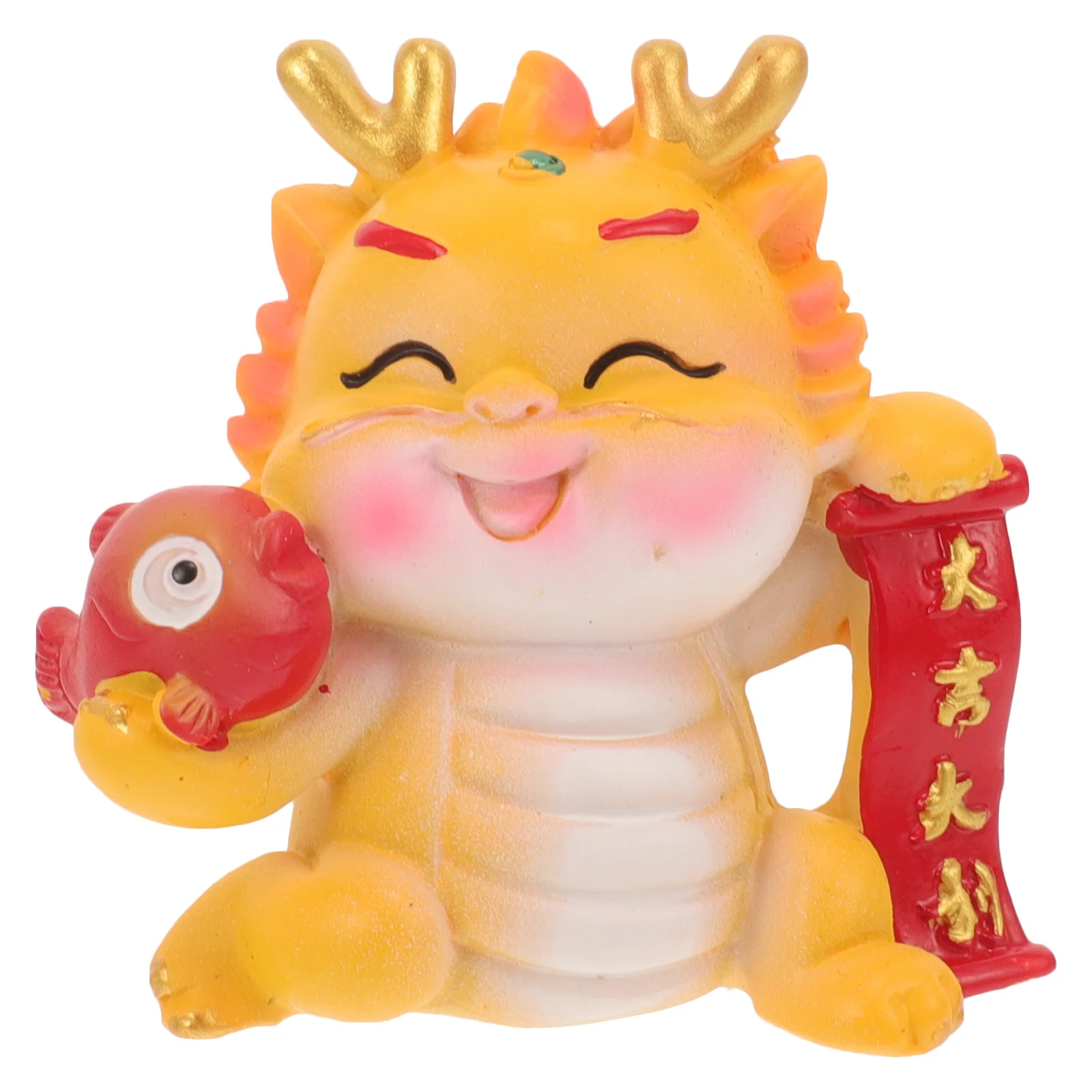 

Dragon Sculpture Resin Lightweight Detailed Cartoon Style Desktop Ornament Garden Yard Decor Dragon Statue Resin Craft Decor