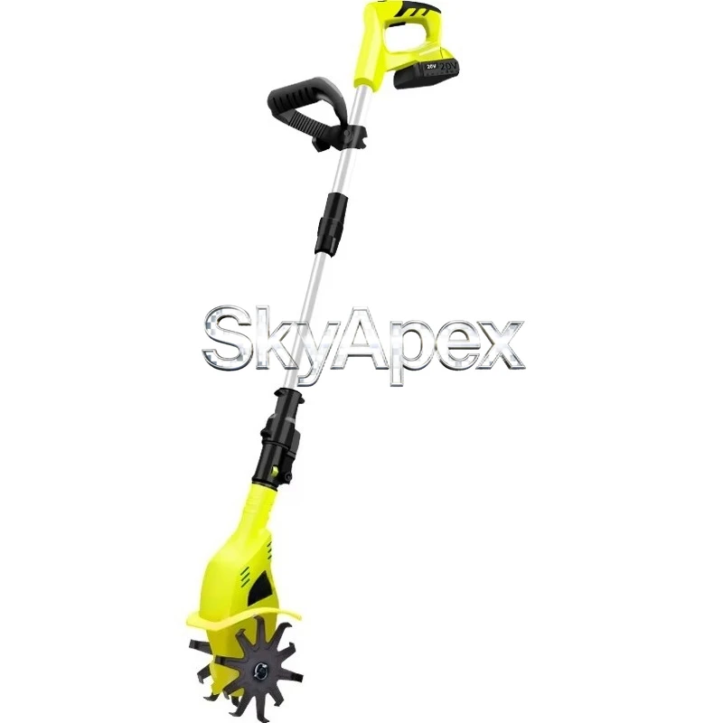 Handheld Lithium Battery Rotary Tiller Wireless Soil Loosening Tool Farmland Land Turning Cultivator for Garden Agriculture