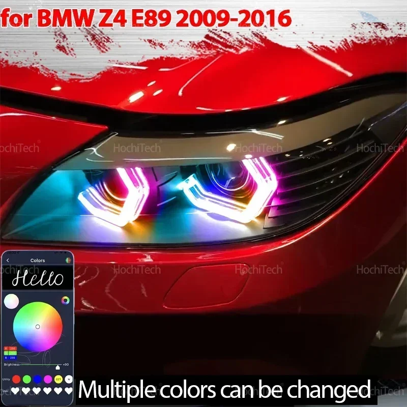

For BMW Z4 E89 2009-2016 SDrive18i SDrive20i 23i 28i 30i SDrive35i 35is Dynamic multi-colored LED Rings M4 Style turn signal