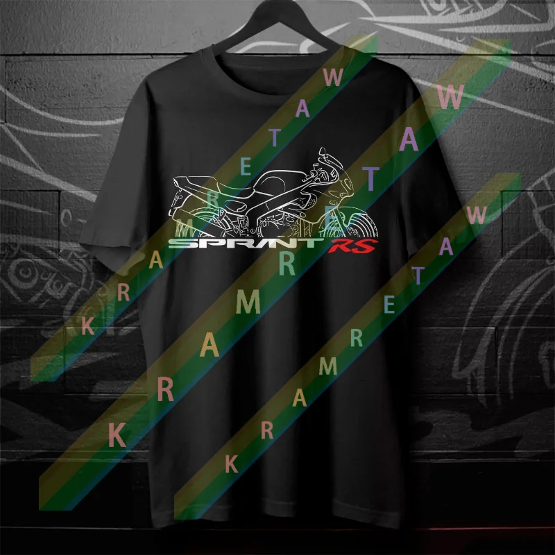 

2025 summer Triumphs Men T Shirt Casual Sprint RS Motorcycle T-shirt Graphic Summer 100% Cotton Cool Tee S-3XL