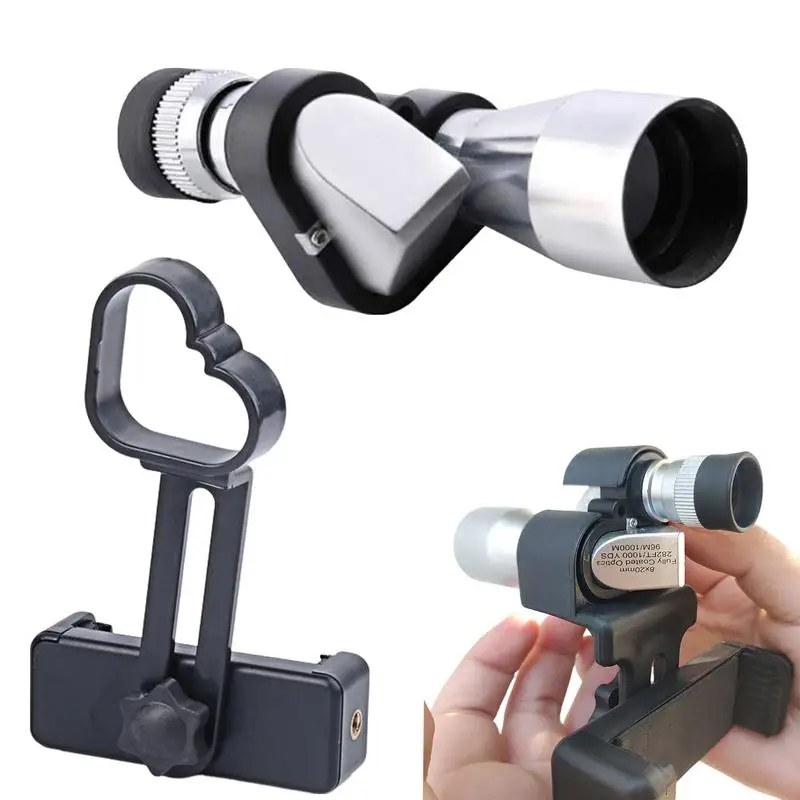 Small Monocular Telescope High Definition Monoculars for Smartphone Pocket Size Monocular Telescope for Adults Children for