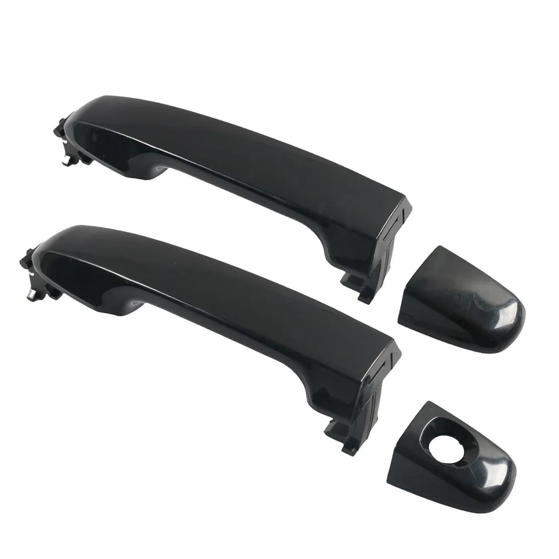 1 paar Zwart Front Links & Rechts Exterieur Deurklink Fit Voor Toyota Camry 2012 2013 2014 2015 2016 2017