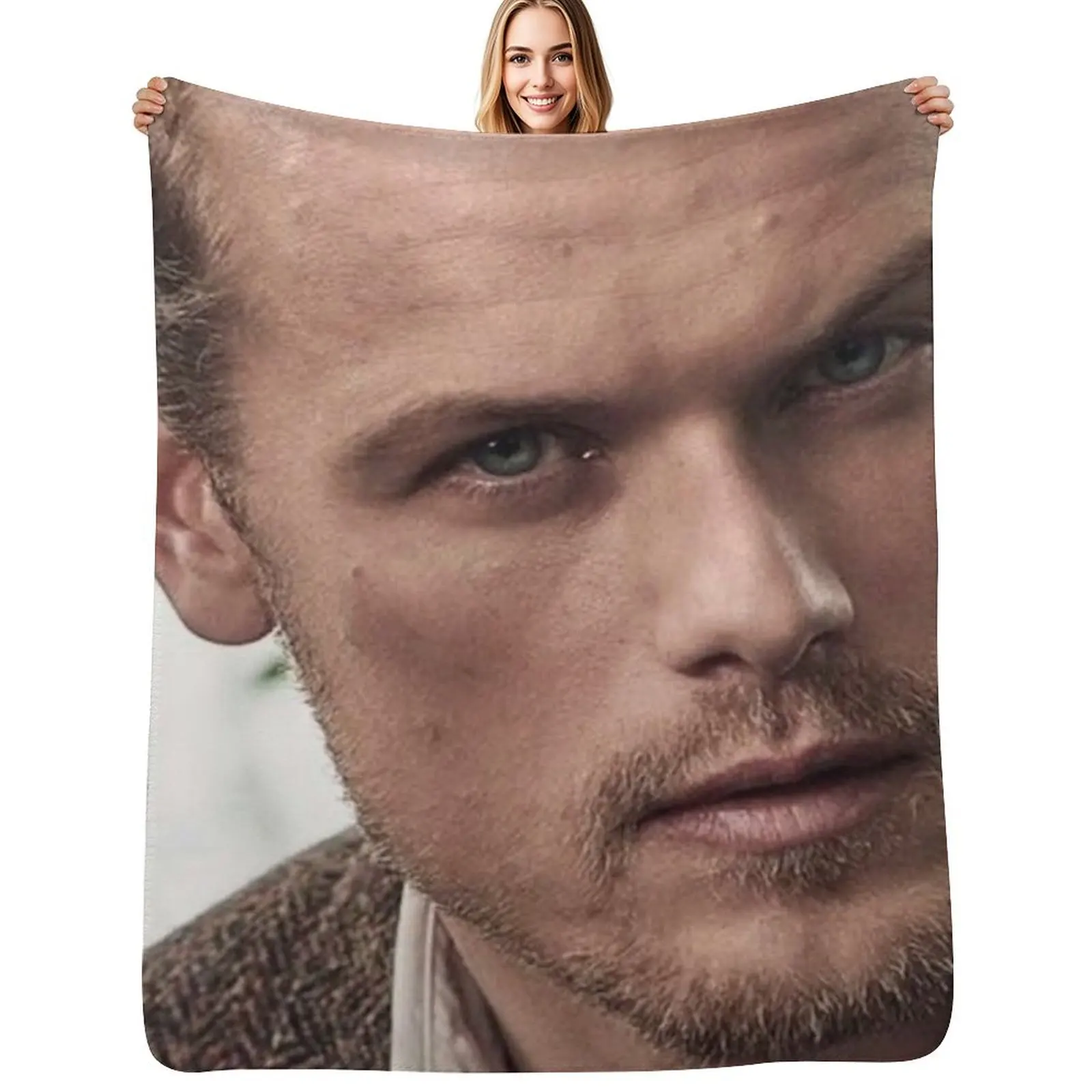 sam heughan Throw Blanket Luxury St Personalized Gift christmas decoration Polar Extra Large Throw Single Blankets