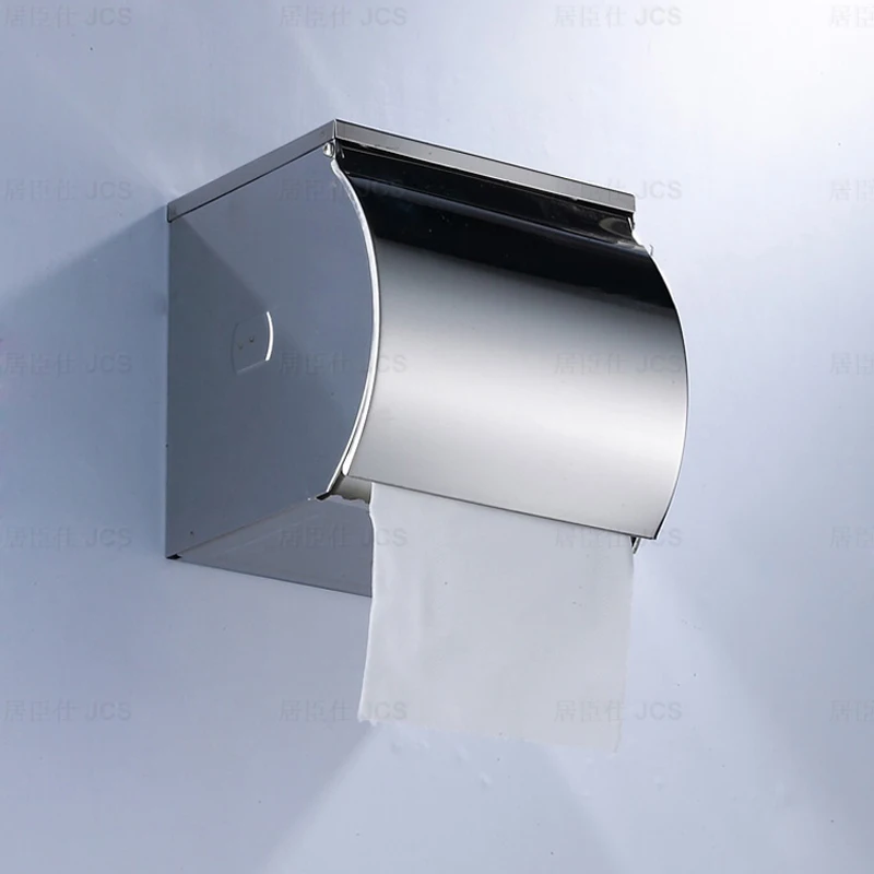 Stainless Steel Toilet Paper Holders Waterproof Tissue Box Rack Bathroom Tissue Roll Paper Holder Hardware Rack Accessories