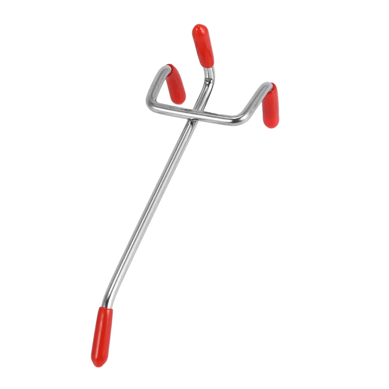 

AB35-100Pcs 100Mm Pegboard Hooks Slat Wall Retail Display Shop Peg Hang Fits Home Hanger Chrome Metal 1-1.5Kg Loading