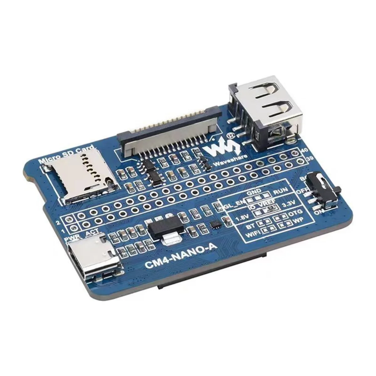 Micro Snow Raspberry Pi Computing Module CM4 Expansion Board IO Expansion Board Compute Module 4 Bottom Board