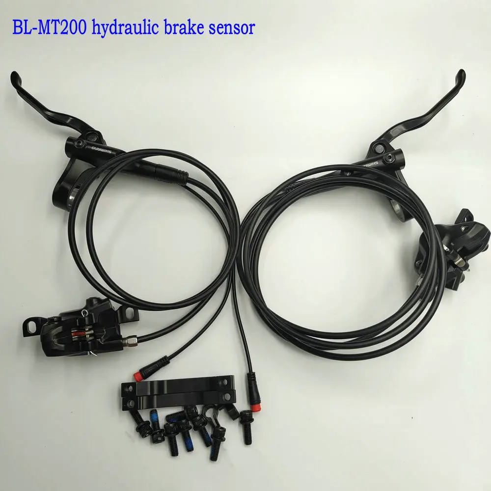 Electric Bicycle Hydraulic OIL PRESSURE Brake Sensor MT200+SHIMAN MECHANICAL BRAKE LEFT FRONT 1M RIGHT REAR 1.65M MTB DIY PART