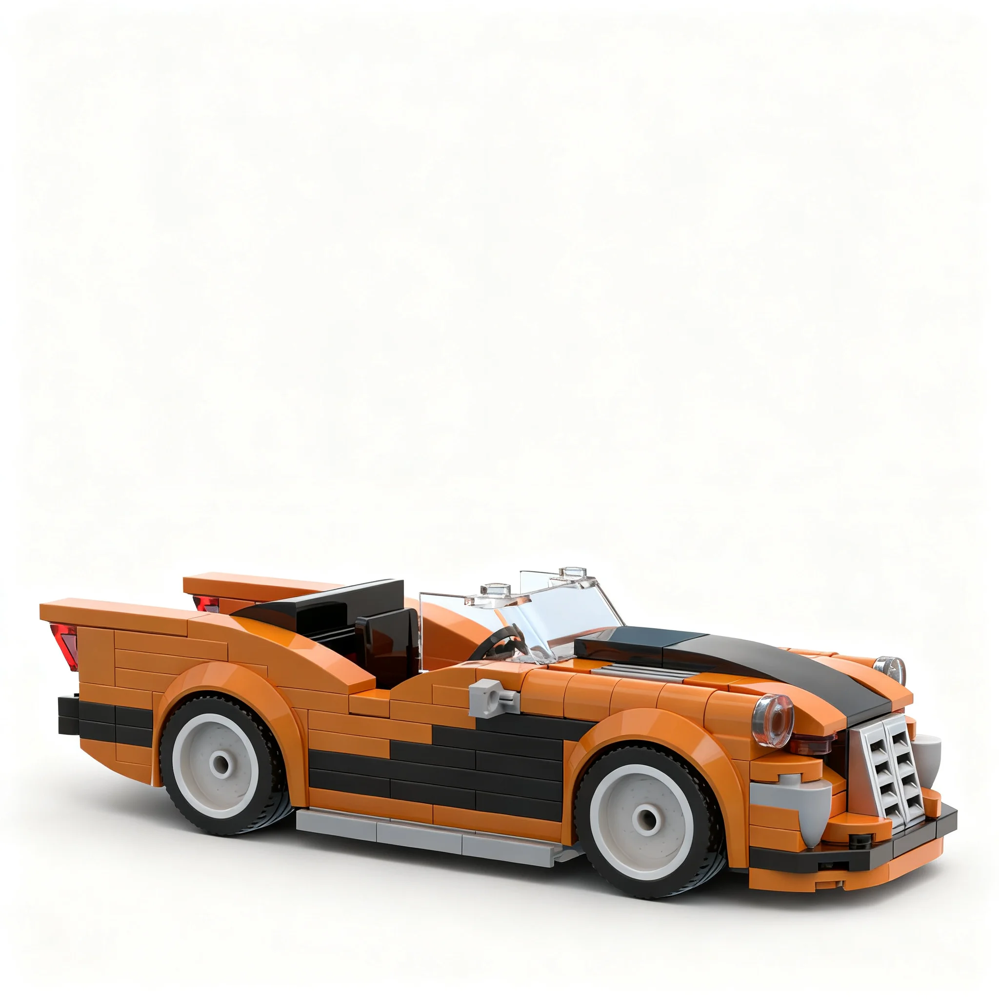 207 piezas, modelo de ciudad con tráfico, versión naranja de Pamela, bloques de construcción, regalo de Navidad, arquitectura, colección de bricolaje, ladrillos creativos.