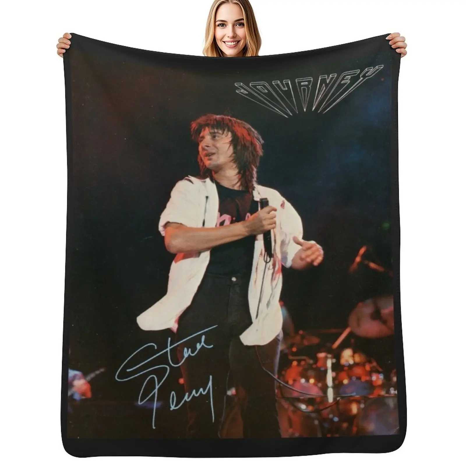 Steve Perry Throw Blanket Giant Sofa Soft Big Luxury Brand Decorative Sofa Warm halloween Blankets
