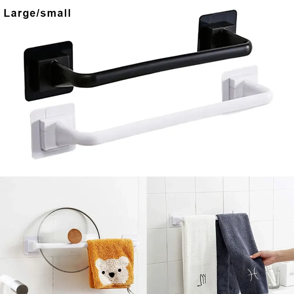 Hot Bathroom Towel Rack Self-Adhesive Towel Towel Bar Stick On Wall Bath Towel Holder Rail Rack Bathroom Accessories