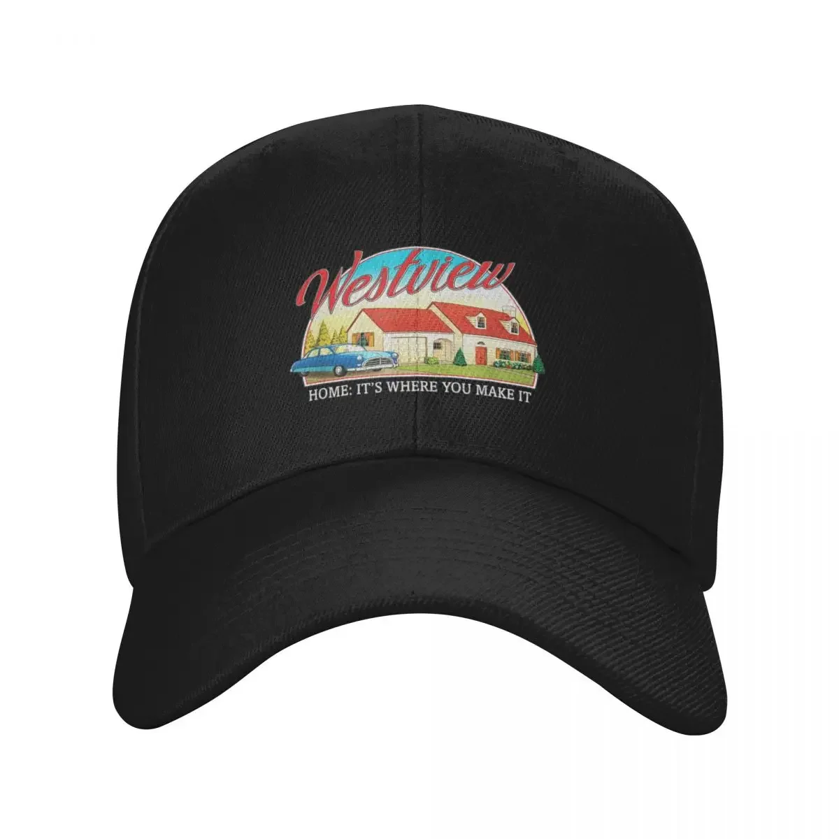 

Westview Retro Home It's Where You Make It Baseball Cap Beach Bag Snapback Cap golf hat genuine Women Hats Men's