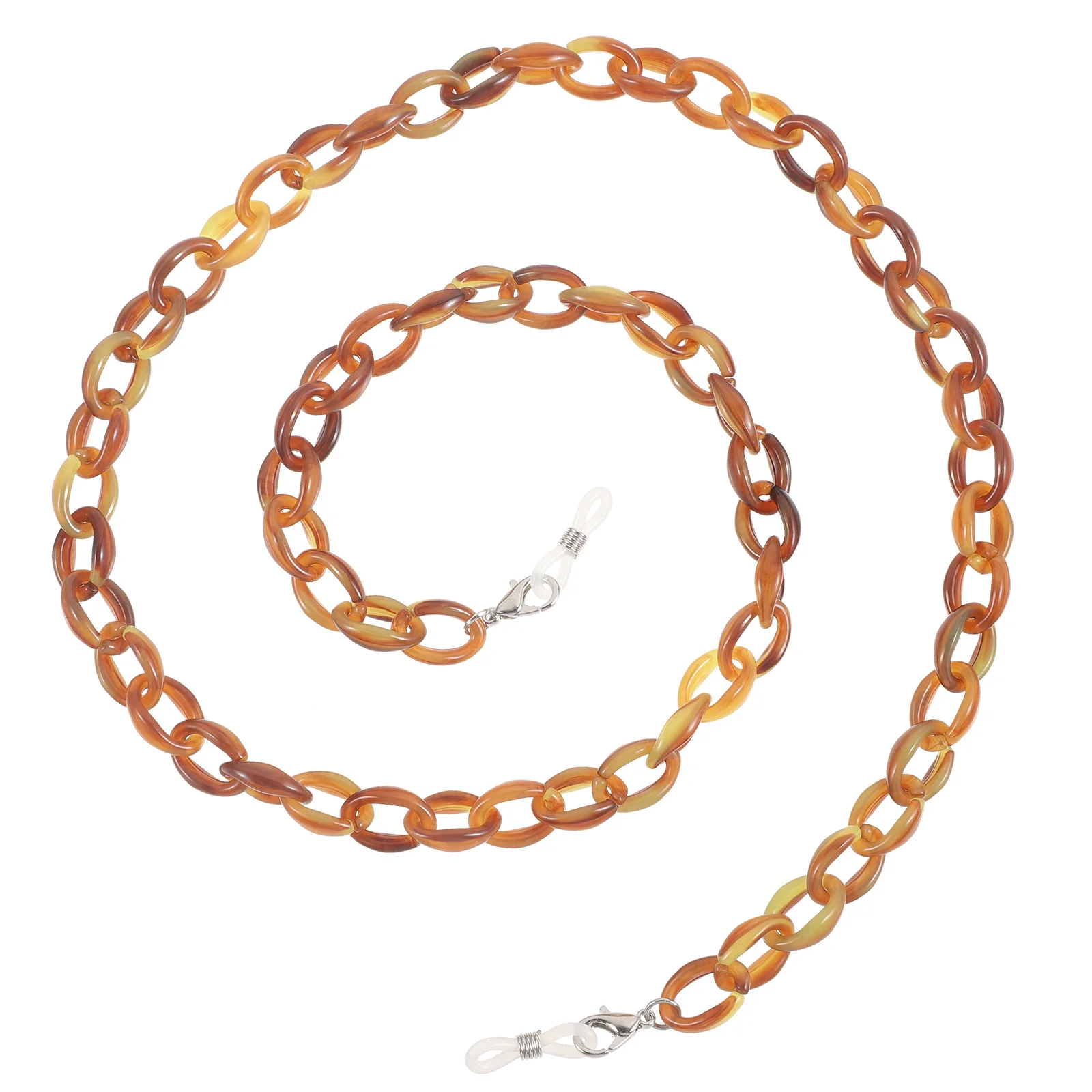 

1Pcs Glasses Chain Anti- Strap Sturdy Acrylic Eyeglass Cord Suitable for Most Frames Brown Sunglasses Chain
