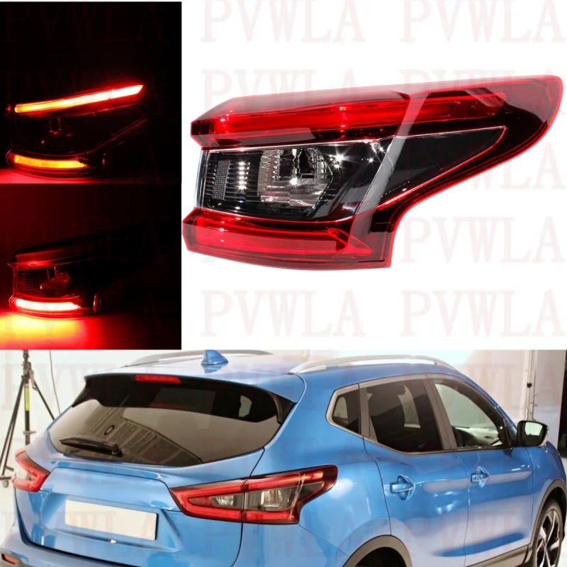 

Right Outer Side LED Tail Rear Lamp Light Without Turn Signals Bulbs 26550-HV00A For Nissan Qashqai 2017 2018 2019