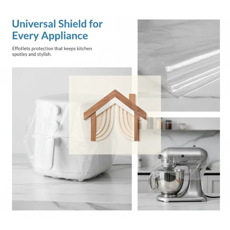 10/50Pcs Food Safe PVC Kitchen Appliance Dust Covers Oil-proof for Oven Air Fryer Rice Cooker Home Cooking Supplies